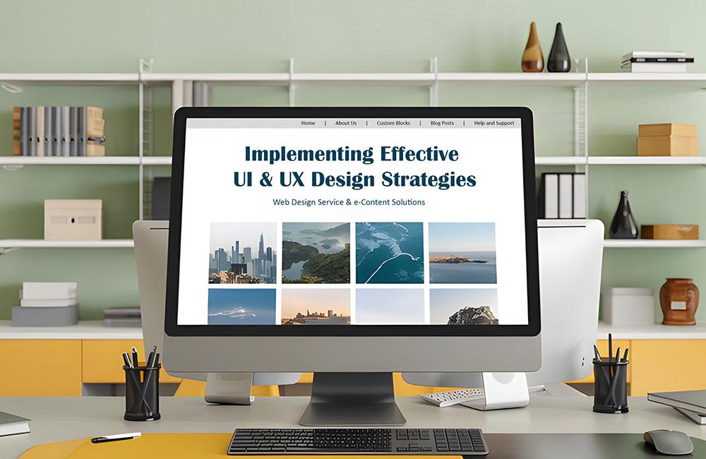 Implementing Effective UI & UX Design Strategies | Web Design Services